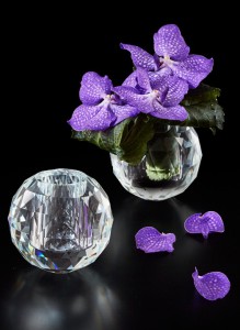 Crystal Ball Design Bud Wedding Deco Clear Glass Crystal Vase for Wedding Flowers