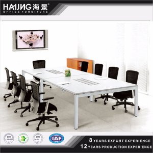 Haijing Wooden Furniture Wooden Steel Frame Conference Table/Desk