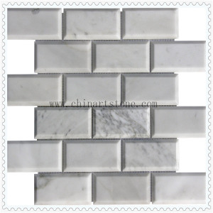 White 3D Marble Mosaic for Wall Tile